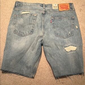 Levi's Distressed Denim Shorts